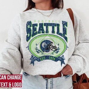 Seattle Football Sweatshirt , Seattle Football shirt , Vintage Style Seattle Foo